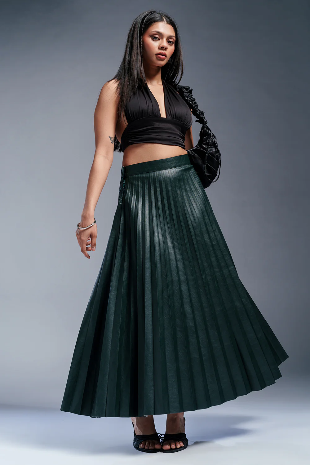 Lattino Green Leather Skirt - republicanstateiLattino Green Leather Skirt - republicanstatei
