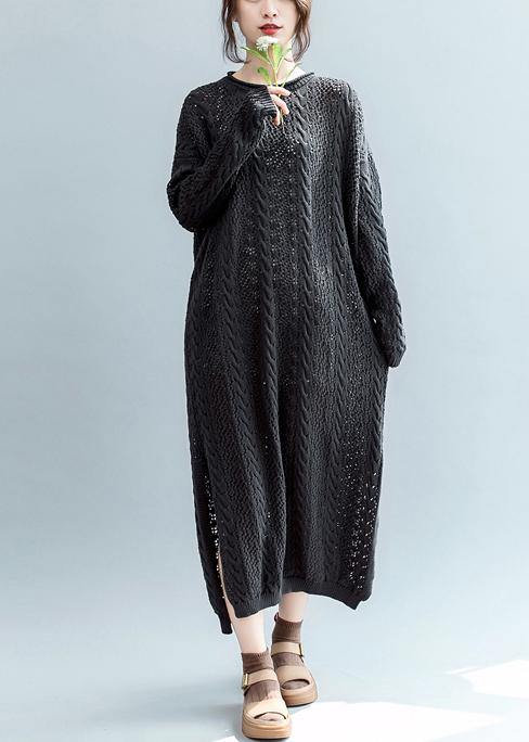 Simple o neck hollow out Sweater weather Design black Tejidos knitwear - republicanstateiSimple o neck hollow out Sweater weather Design black Tejidos knitwear - republicanstatei