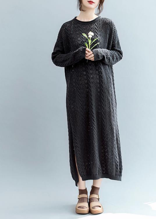 Simple o neck hollow out Sweater weather Design black Tejidos knitwear - republicanstateiSimple o neck hollow out Sweater weather Design black Tejidos knitwear - republicanstatei
