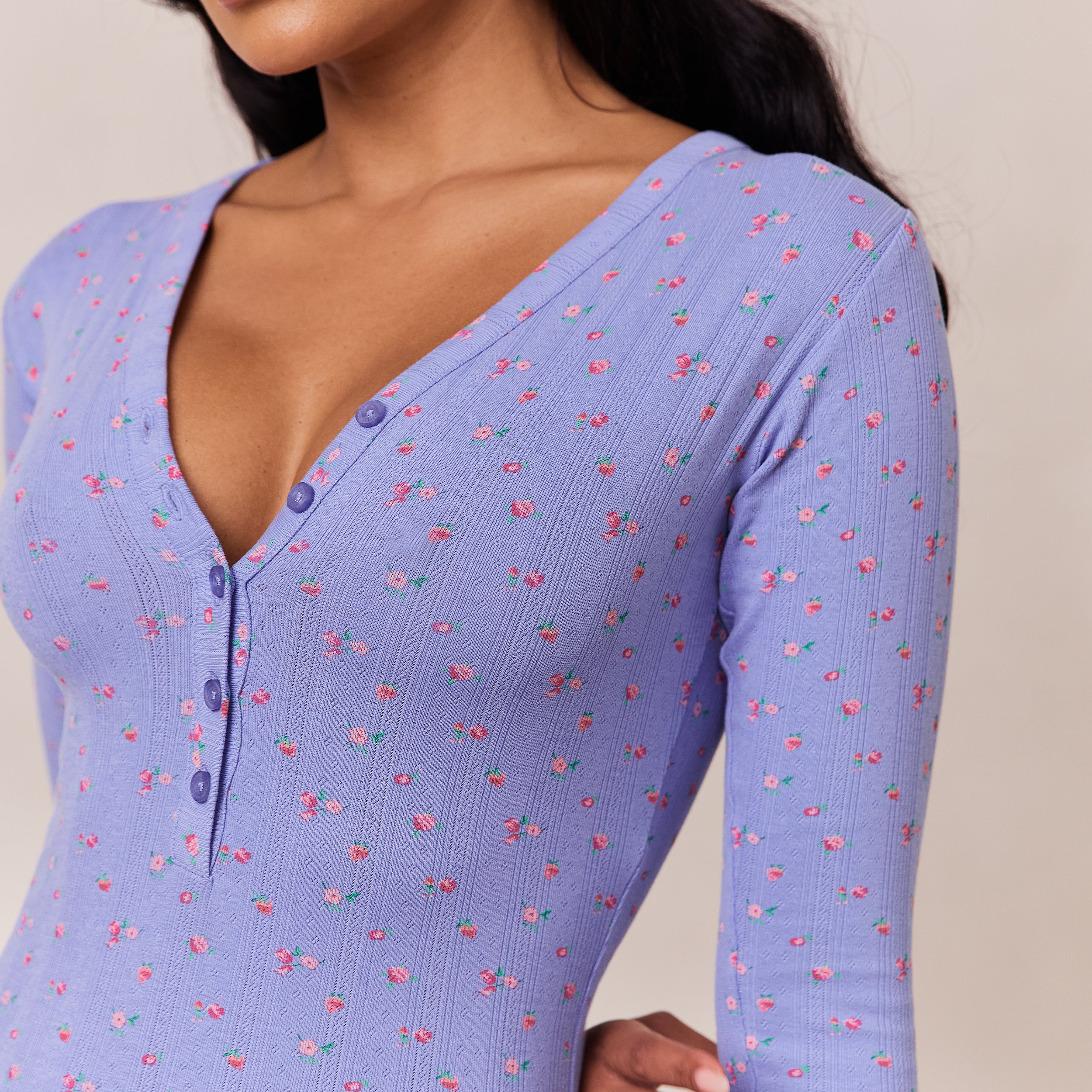 Floral Romper - Blue Print - republicanstateiFloral Romper - Blue Print - republicanstatei