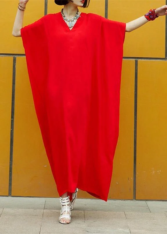 Red Caftans Summer Dress - republicanstateiRed Caftans Summer Dress - republicanstatei