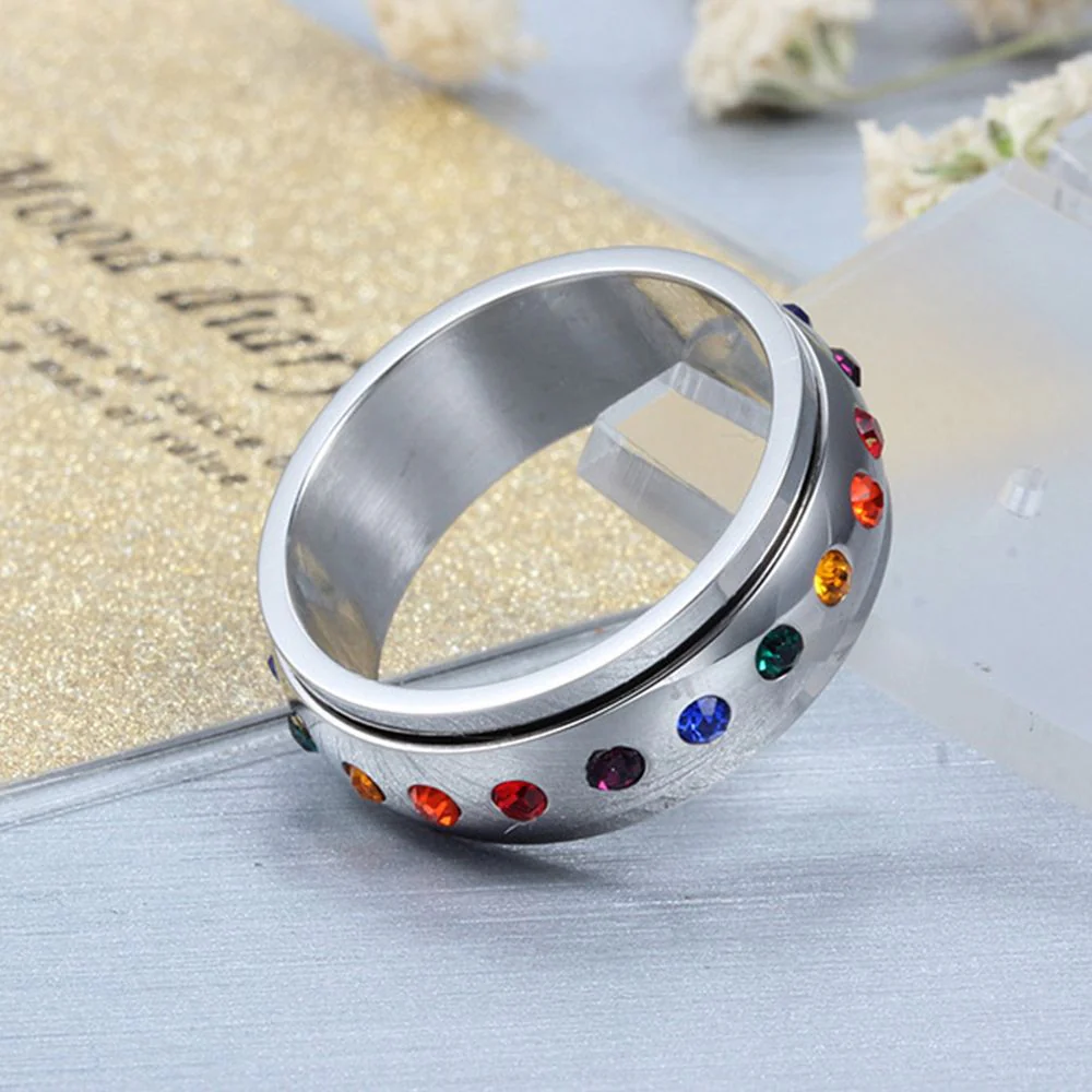 Spinning Crystal Ring - republicanstateiSpinning Crystal Ring - republicanstatei