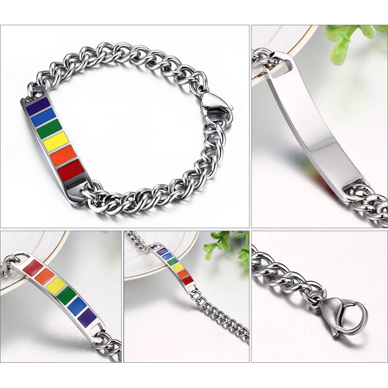 Stainless Steel Rainbow Bracelet - republicanstateiStainless Steel Rainbow Bracelet - republicanstatei