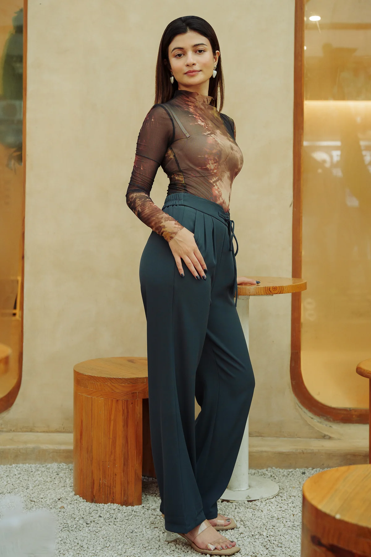 Aroma Grey Knotted Korean Pants - republicanstateiAroma Grey Knotted Korean Pants - republicanstatei