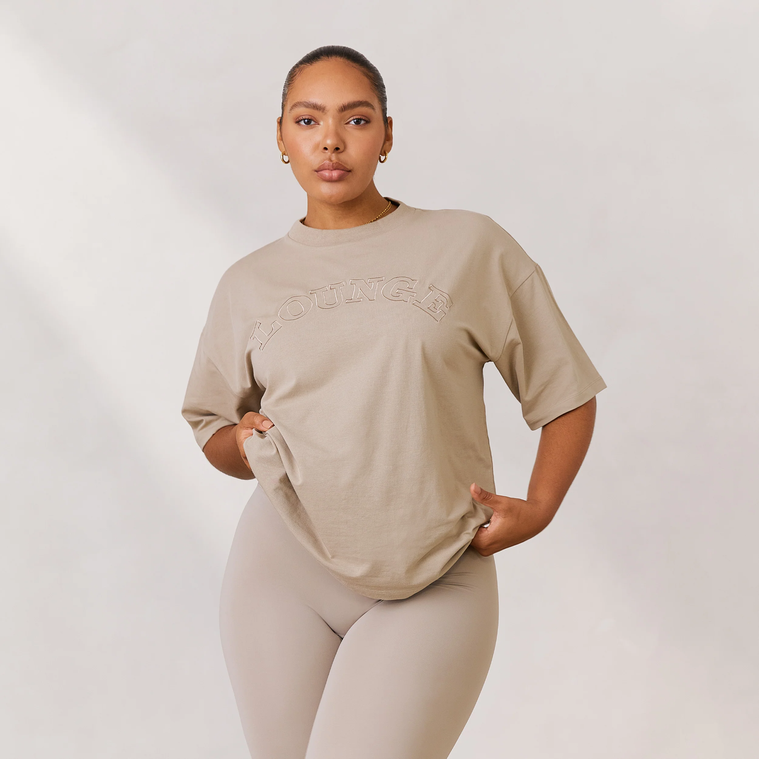 Varsity Oversized T-Shirt - Oat - republicanstateiVarsity Oversized T-Shirt - Oat - republicanstatei
