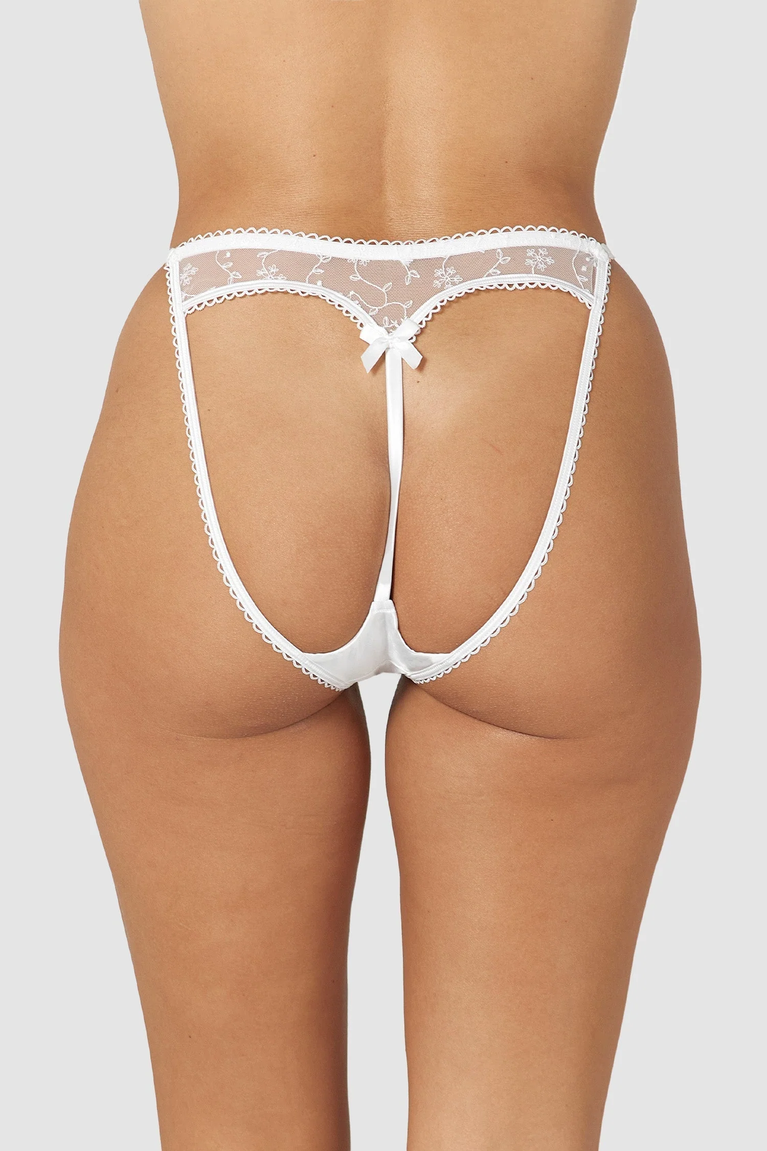 Slinky Open Back Briefs - White - republicanstateiSlinky Open Back Briefs - White - republicanstatei