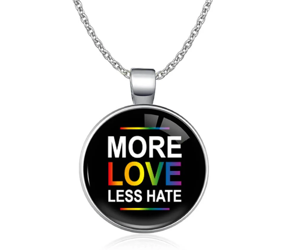 More Love Less Hate Necklace - republicanstateiMore Love Less Hate Necklace - republicanstatei