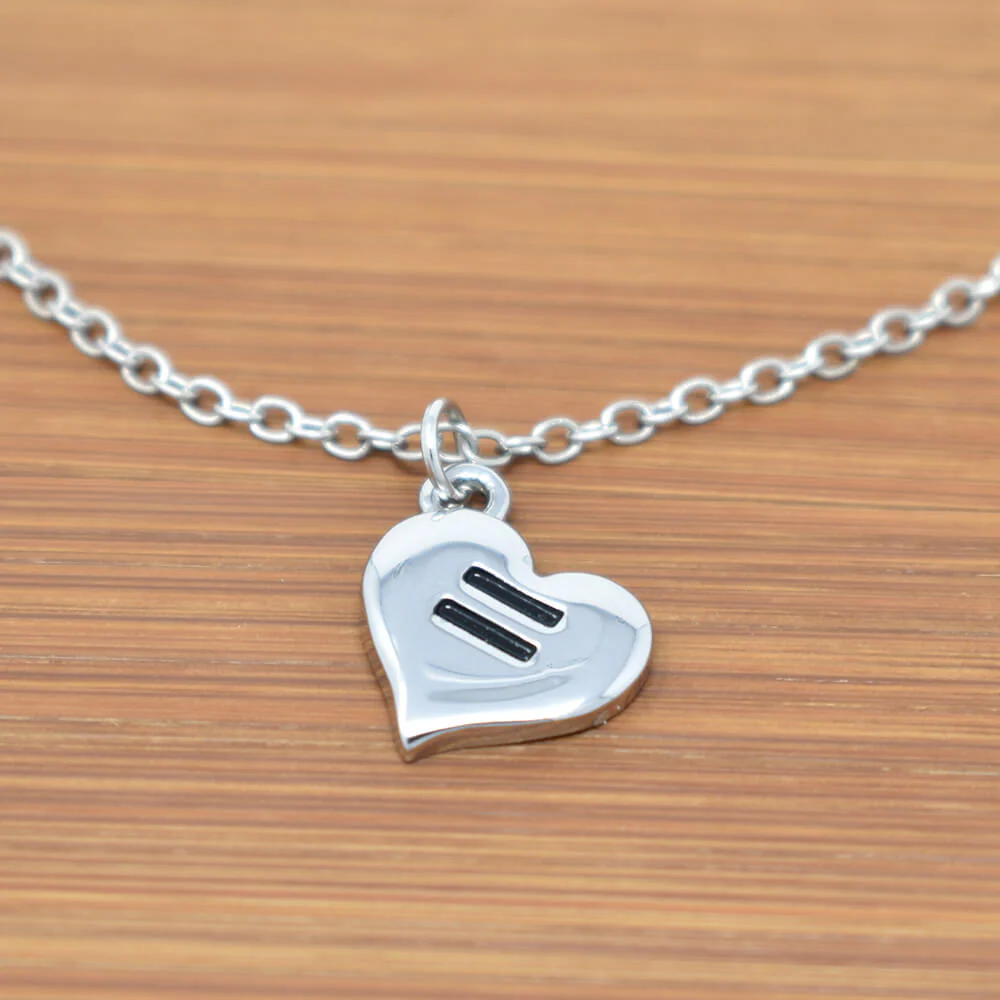 Equality Heart Pendant Necklace - republicanstateiEquality Heart Pendant Necklace - republicanstatei