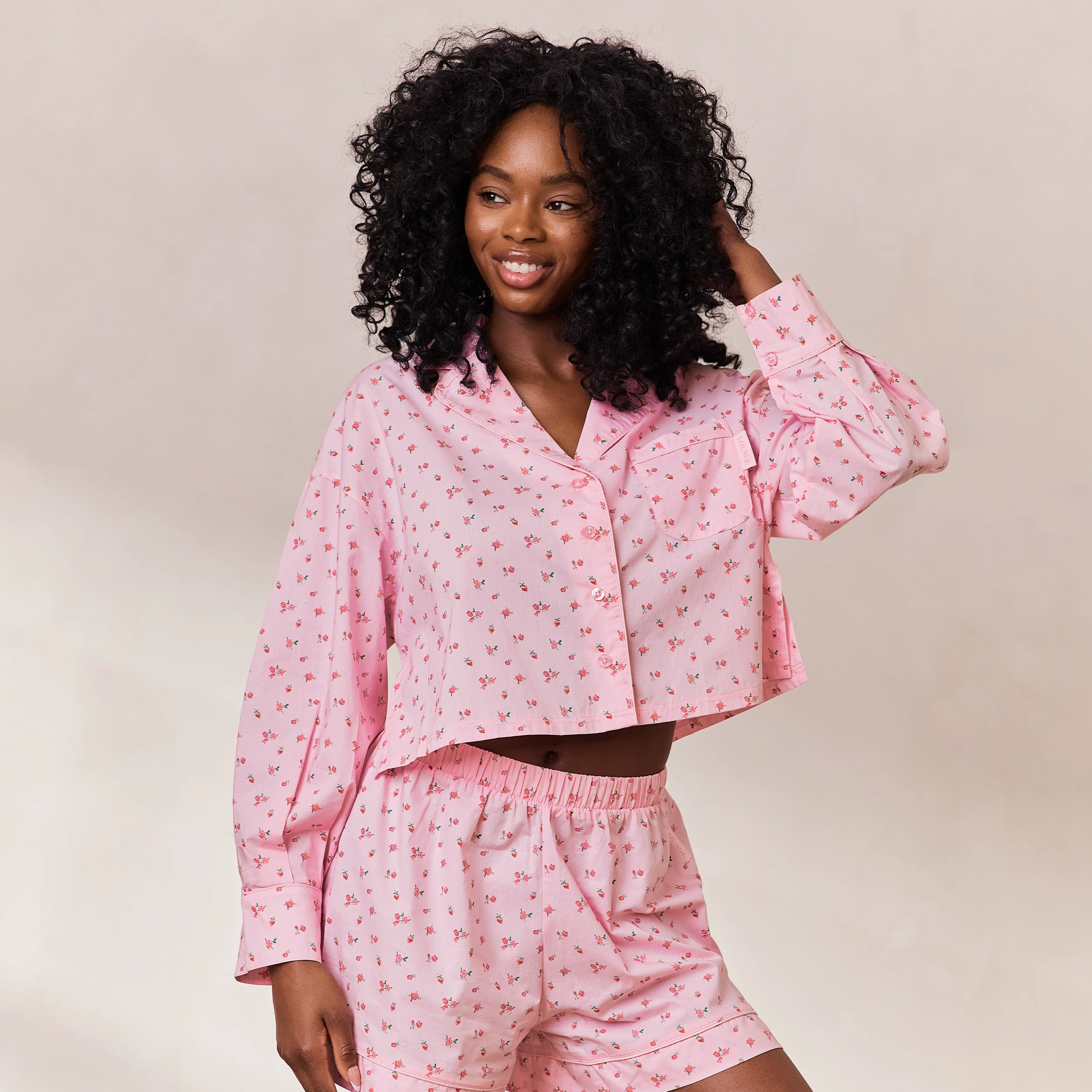 Floral Pyjama Shirt - Pink Print - republicanstateiFloral Pyjama Shirt - Pink Print - republicanstatei