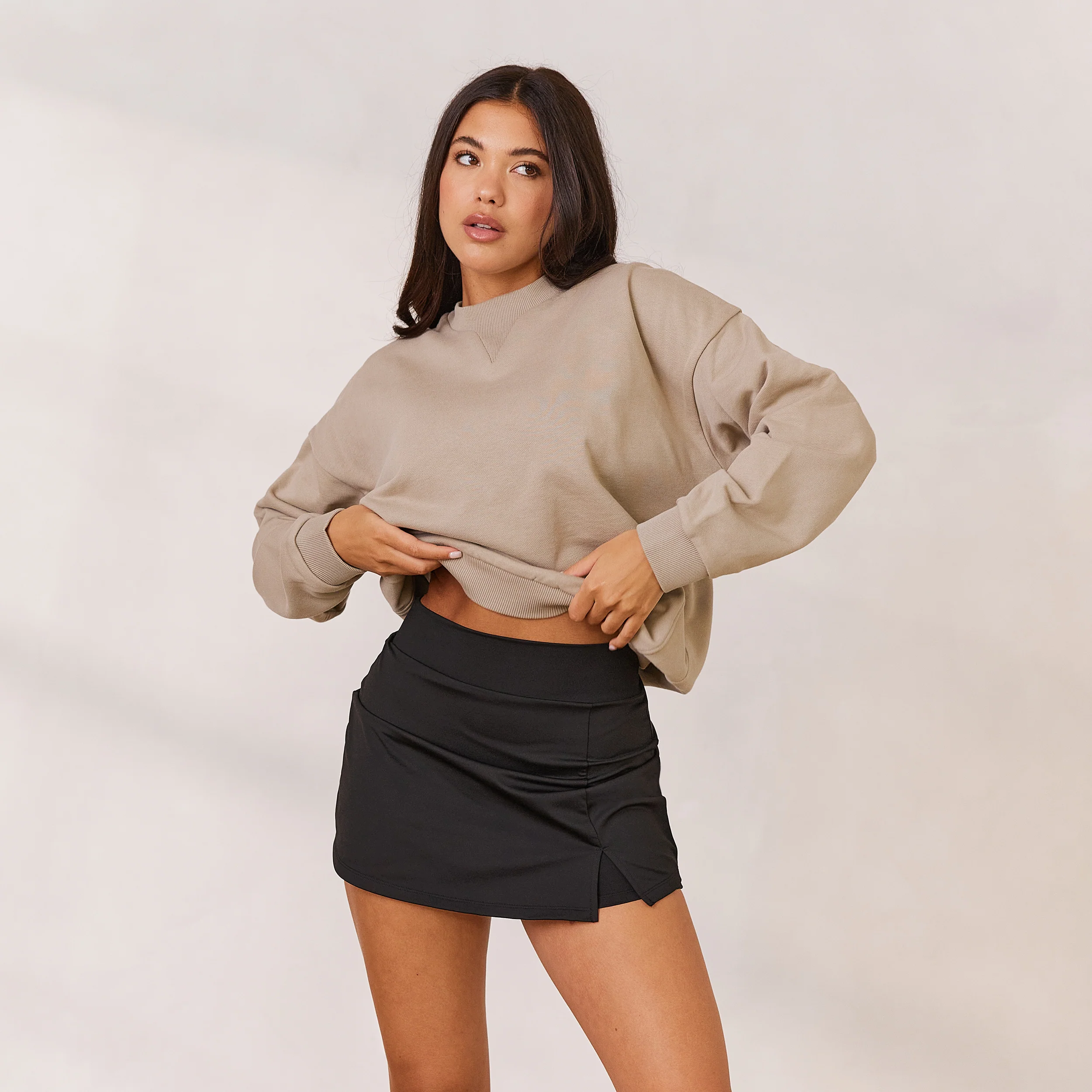 Varsity Crew Neck Jumper - Oat - republicanstateiVarsity Crew Neck Jumper - Oat - republicanstatei