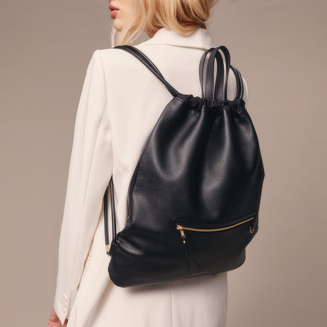 Drawstring Backpack - Black/Gold - republicanstateiDrawstring Backpack - Black/Gold - republicanstatei