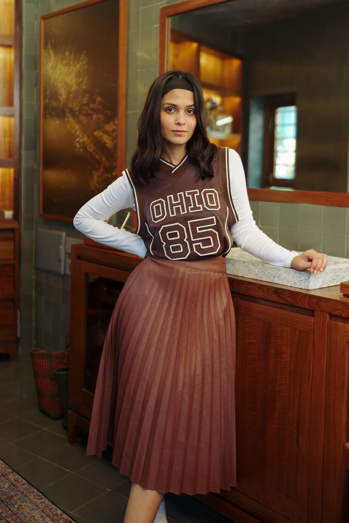 Espresso Brown Leather Skirt - republicanstateiEspresso Brown Leather Skirt - republicanstatei