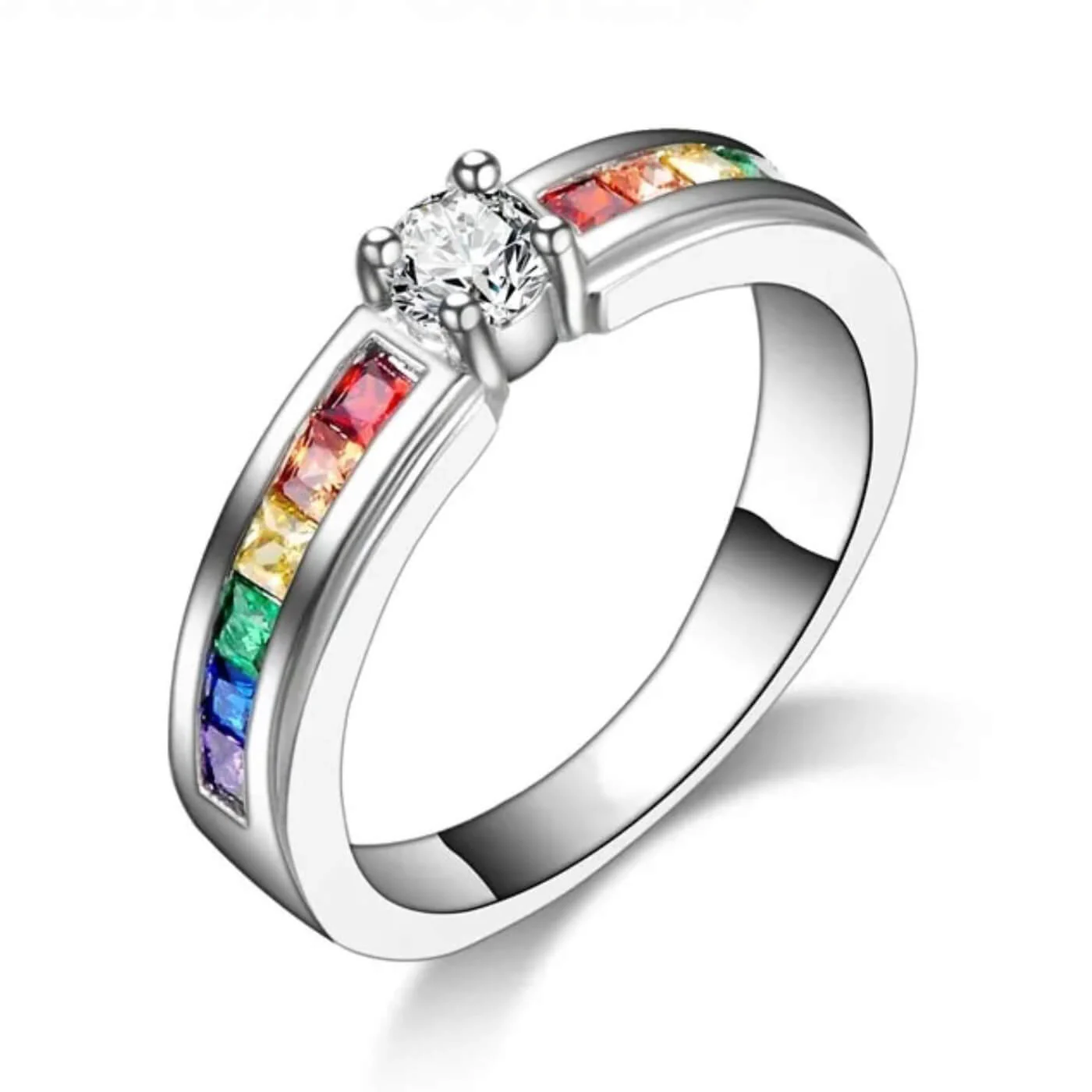 Rainbow Gemstone Ring - republicanstateiRainbow Gemstone Ring - republicanstatei