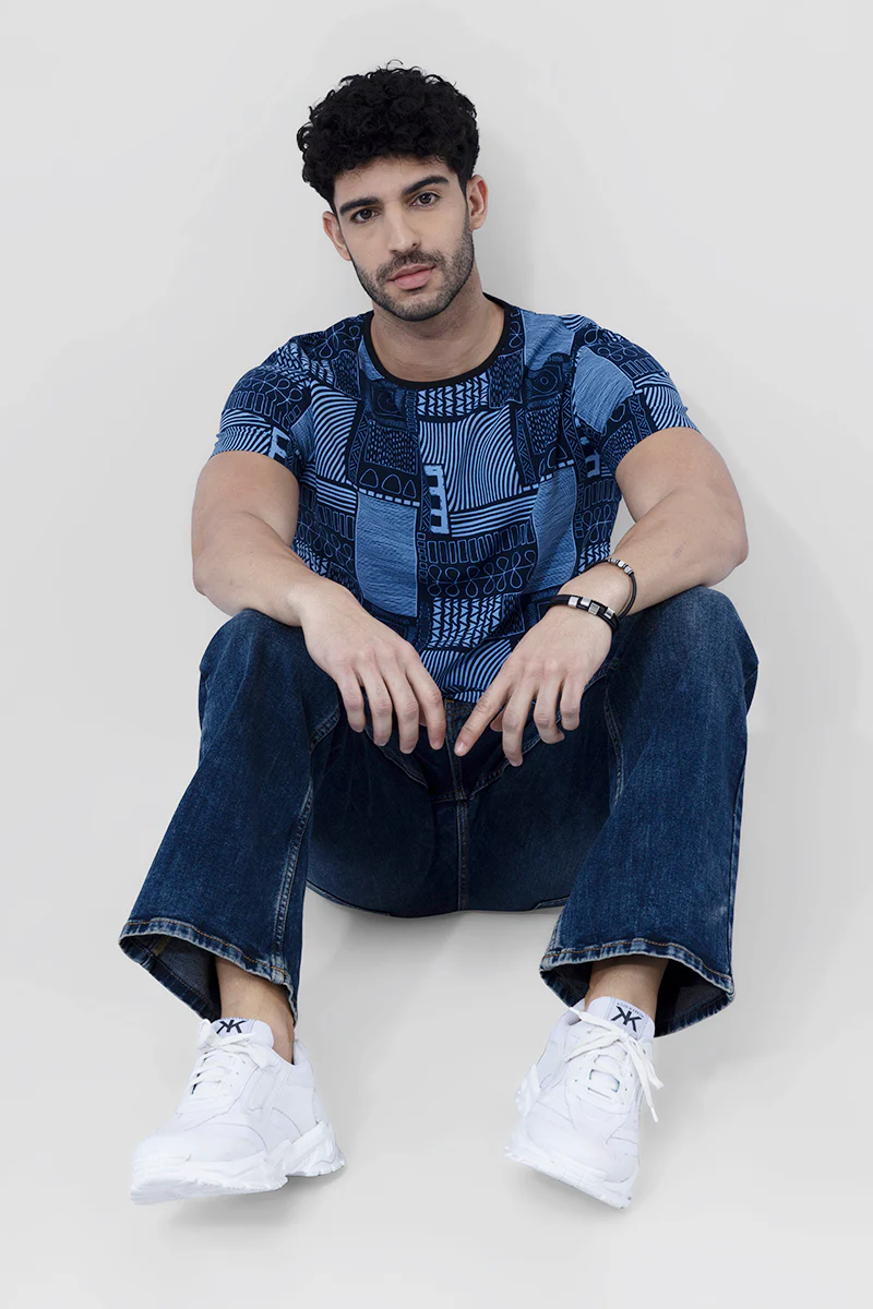 Cross Greek Art Blue T-Shirt - republicanstateiCross Greek Art Blue T-Shirt - republicanstatei