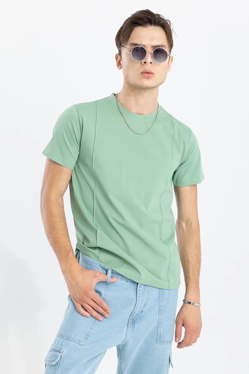Pleated Green T-Shirt - republicanstateiPleated Green T-Shirt - republicanstatei