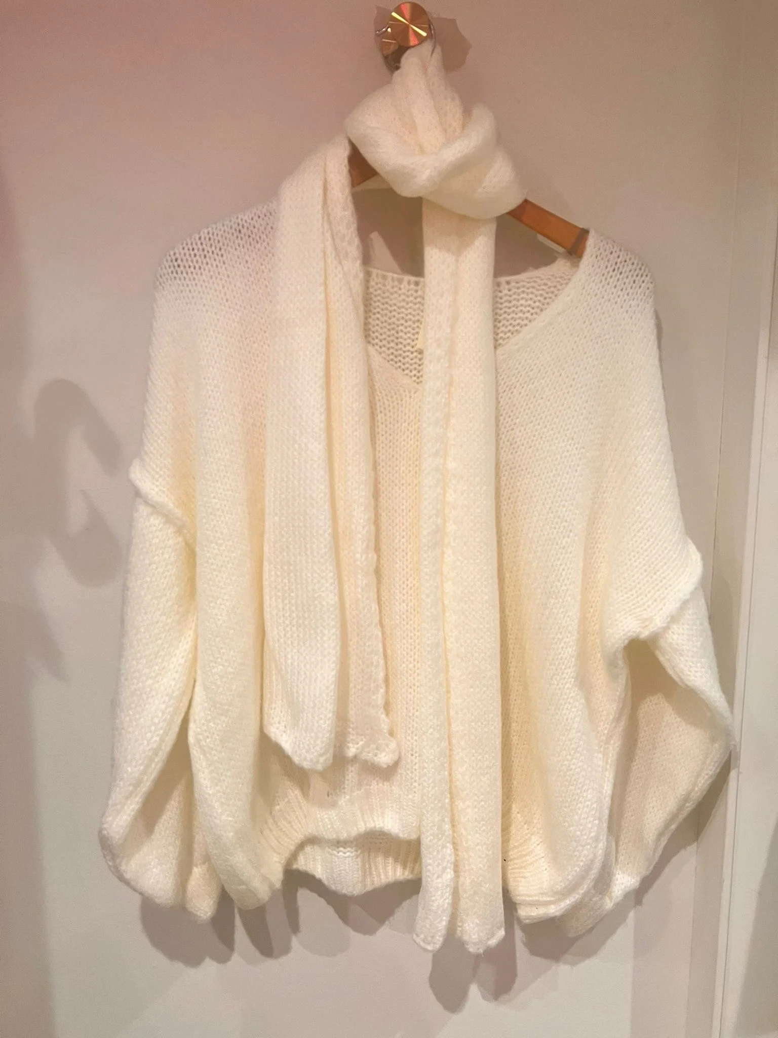 Scarf Jumper - Winter White - republicanstateiScarf Jumper - Winter White - republicanstatei