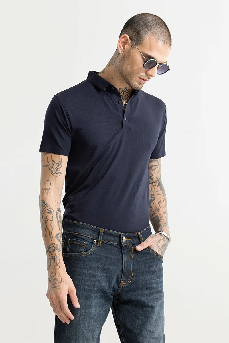 Scopic Navy Polo T-Shirt - republicanstateiScopic Navy Polo T-Shirt - republicanstatei