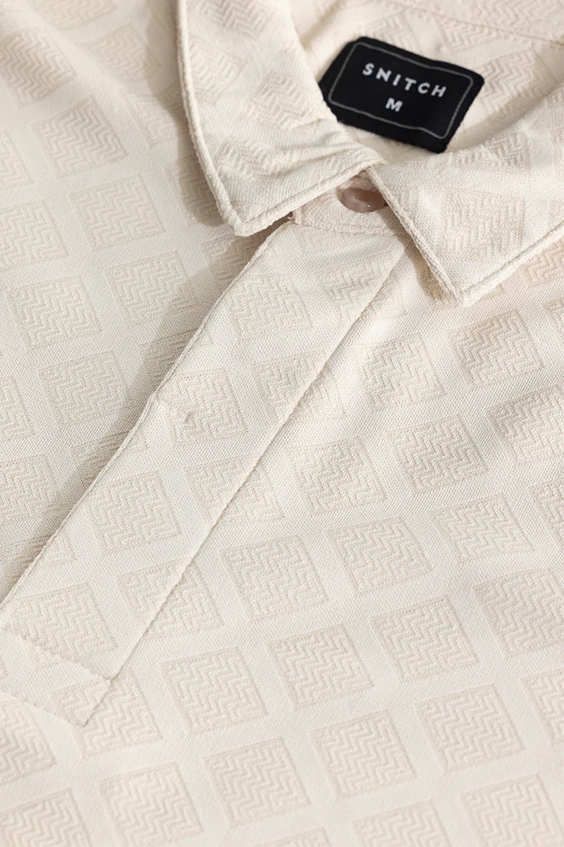 Quad Zig Off-White Polo T-Shirt - republicanstateiQuad Zig Off-White Polo T-Shirt - republicanstatei
