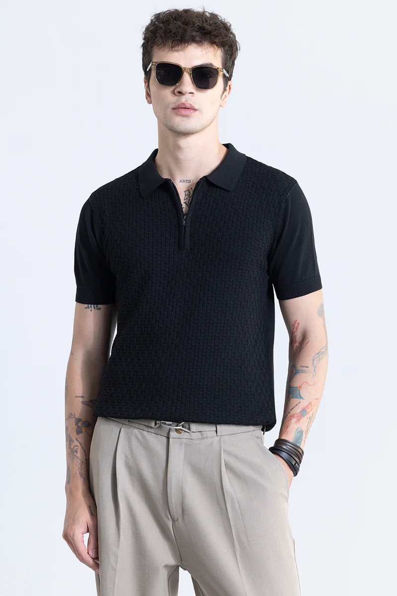 Nova Black Polo T-shirt - republicanstateiNova Black Polo T-shirt - republicanstatei