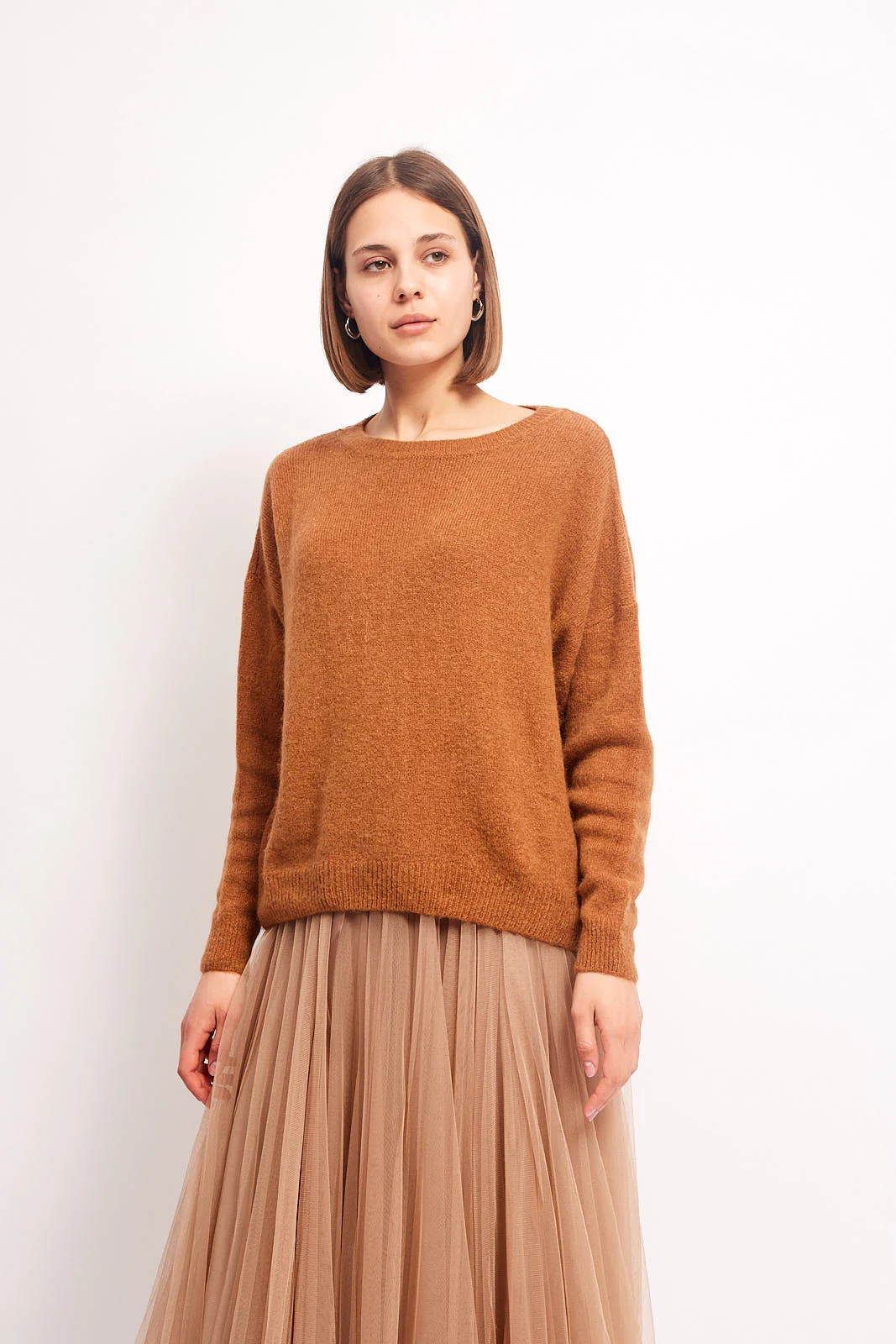 Annie Wool Blend Sweater - Tan - republicanstateiAnnie Wool Blend Sweater - Tan - republicanstatei