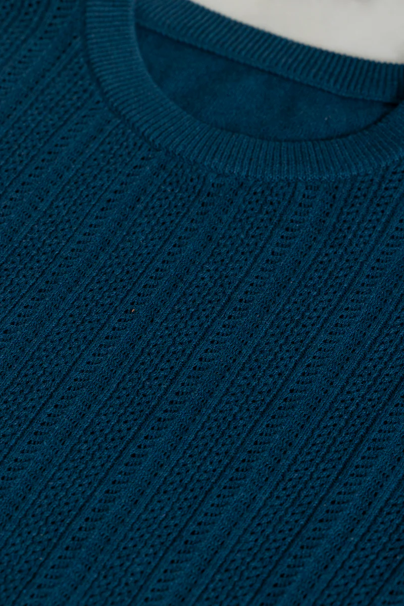 Smooth Knit Teal Blue T-Shirt - republicanstateiSmooth Knit Teal Blue T-Shirt - republicanstatei