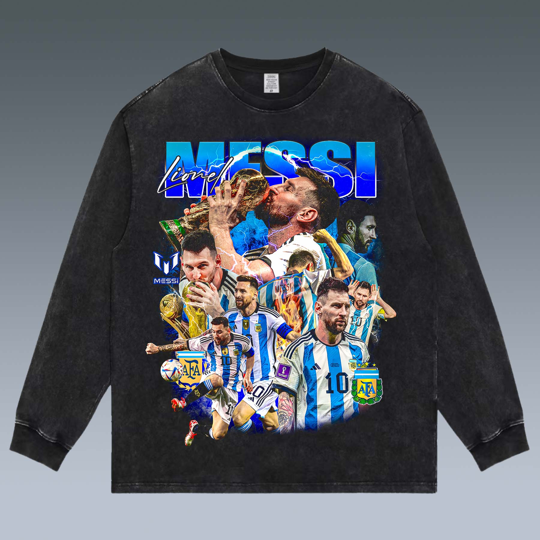 VINTAGE LONG SLEEVE TEE | MESSI - republicanstateiVINTAGE LONG SLEEVE TEE | MESSI - republicanstatei