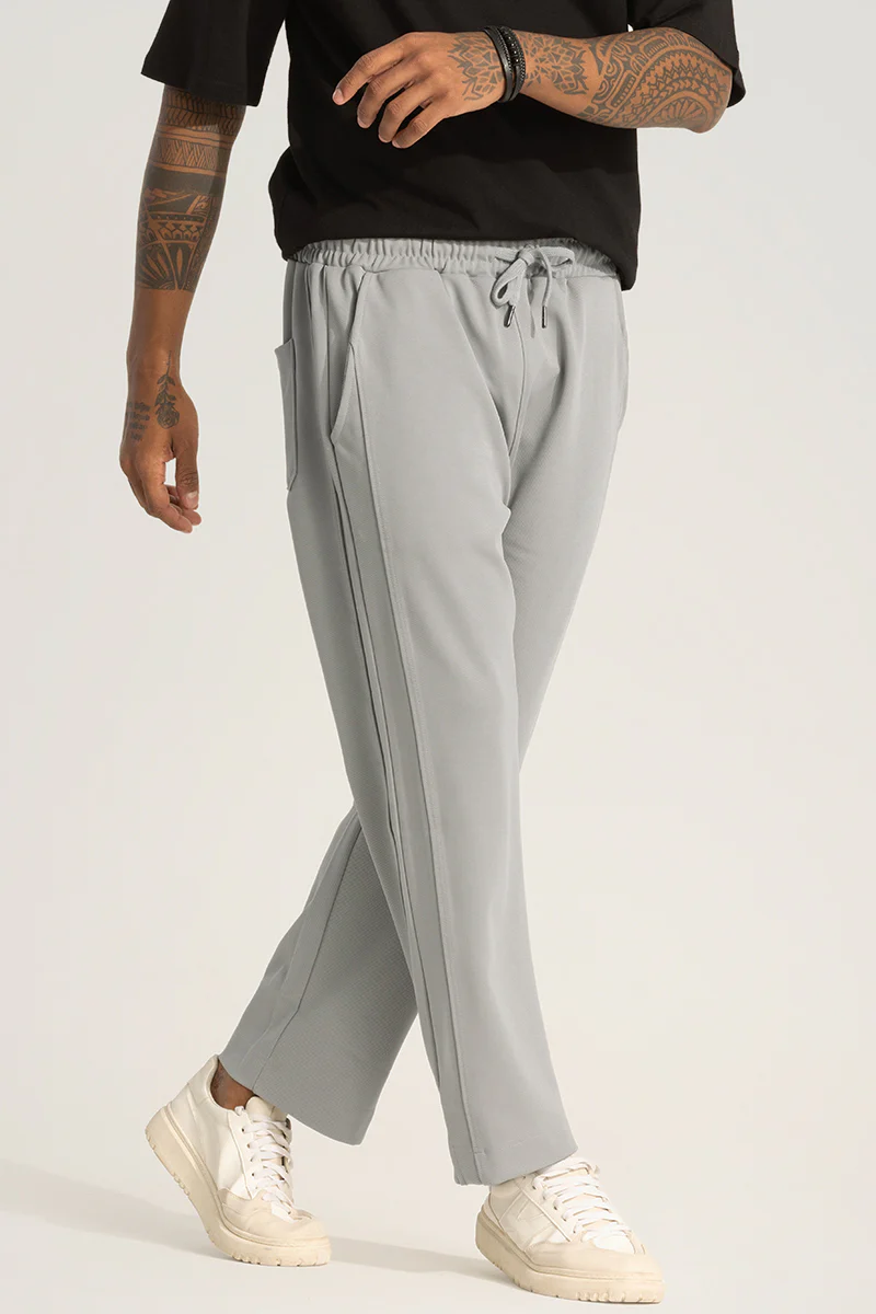 Grey Slit Ankle Pants - republicanstateiGrey Slit Ankle Pants - republicanstatei