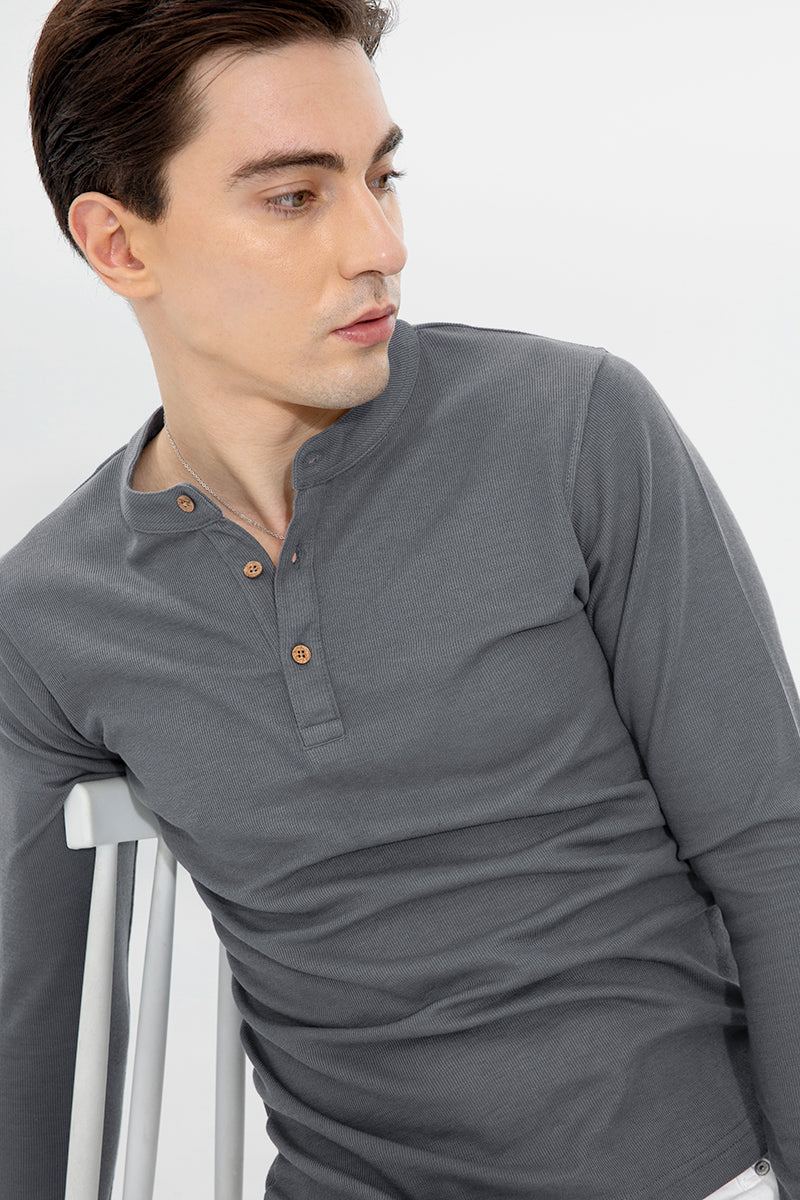 Henley Slate Grey T-Shirt - republicanstateiHenley Slate Grey T-Shirt - republicanstatei
