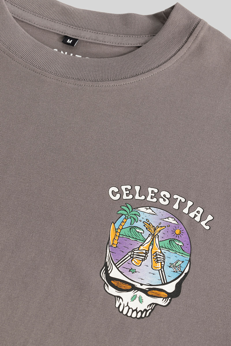 Celestial Grey Oversized T-Shirt - republicanstateiCelestial Grey Oversized T-Shirt - republicanstatei