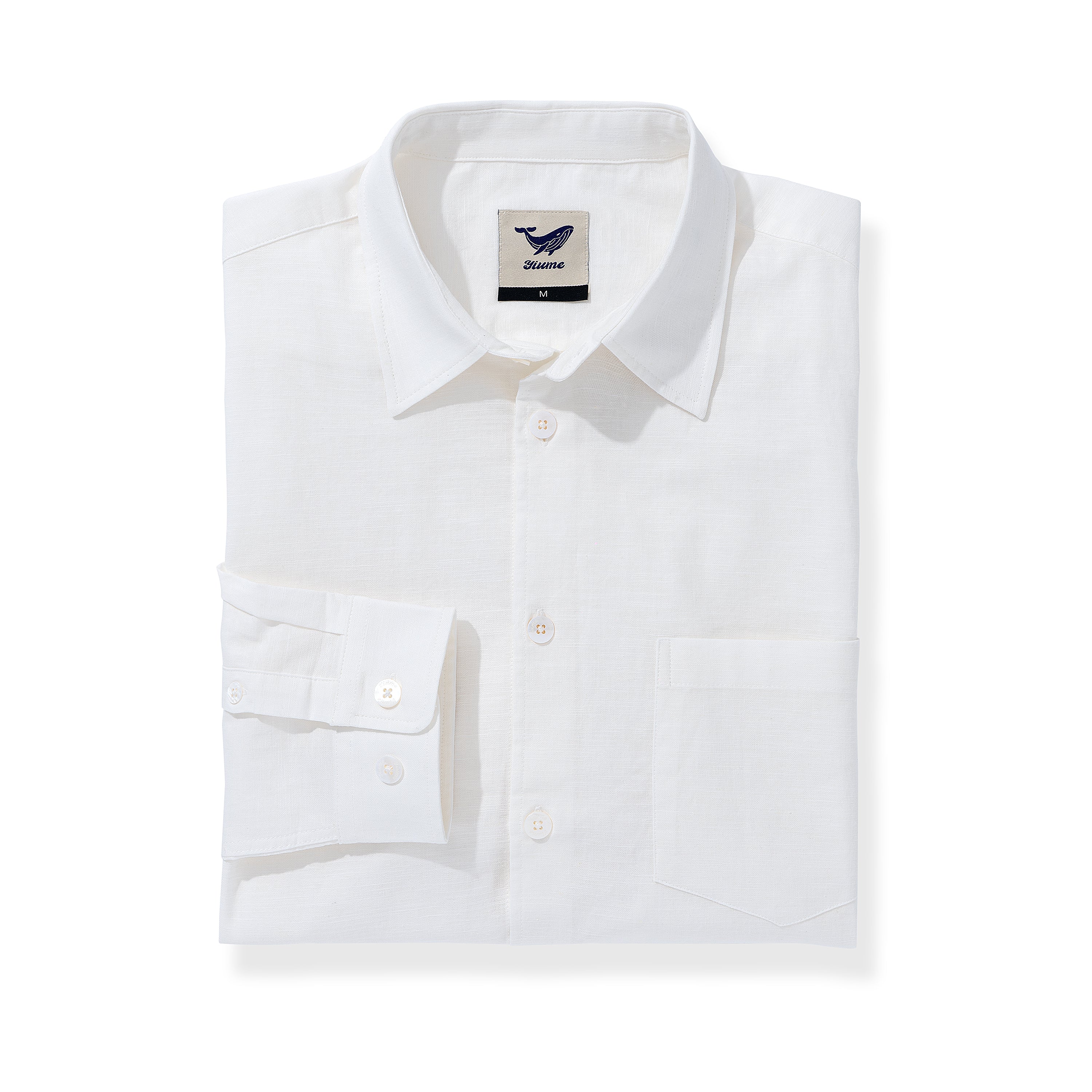Hawaiian Shirt For Men Riviera Holiday Pointed Collar Long Sleeve Shirt - White - republicanstateiHawaiian Shirt For Men Riviera Holiday Pointed Collar Long Sleeve Shirt - White - republicanstatei
