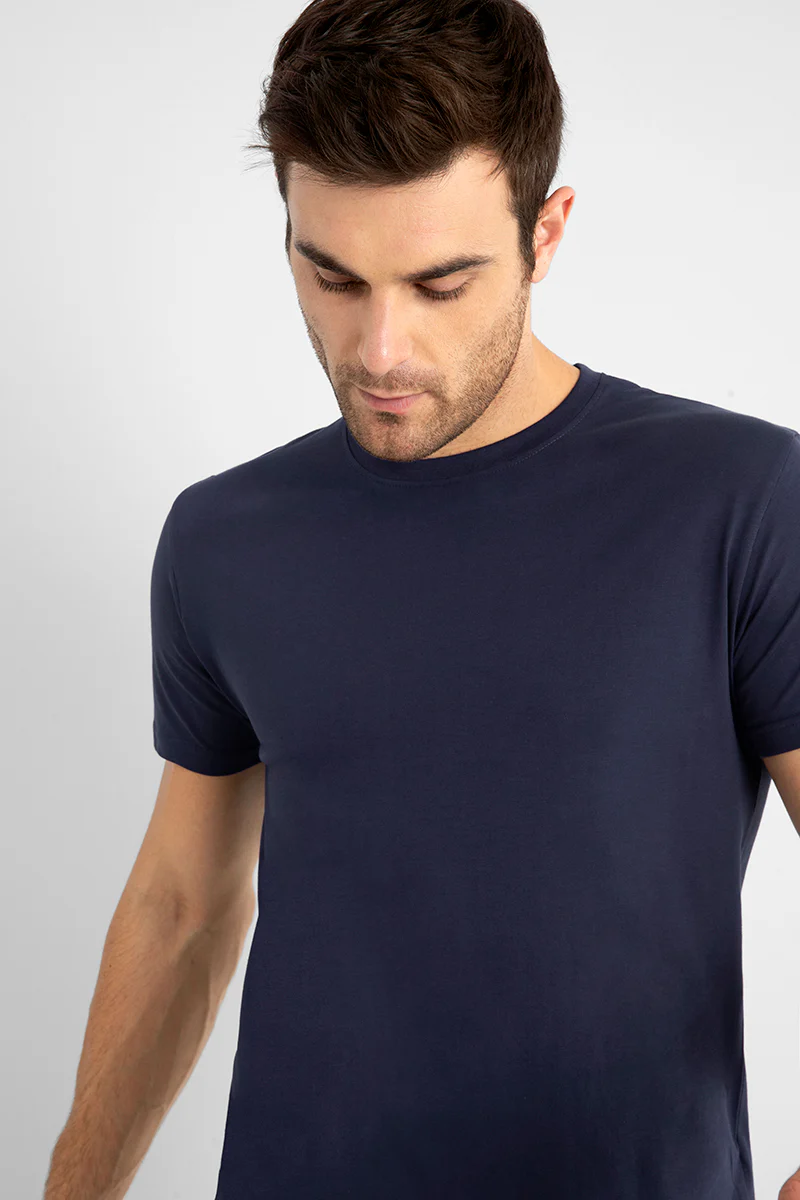 Basic Navy Supima Cotton T-Shirt - republicanstateiBasic Navy Supima Cotton T-Shirt - republicanstatei