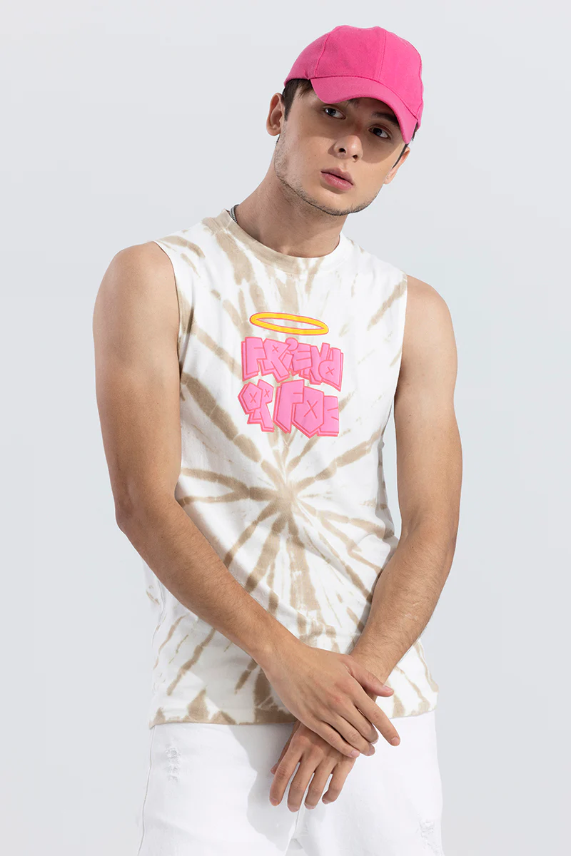 EvoEdge Beige Sleeveless T-Shirt - republicanstateiEvoEdge Beige Sleeveless T-Shirt - republicanstatei