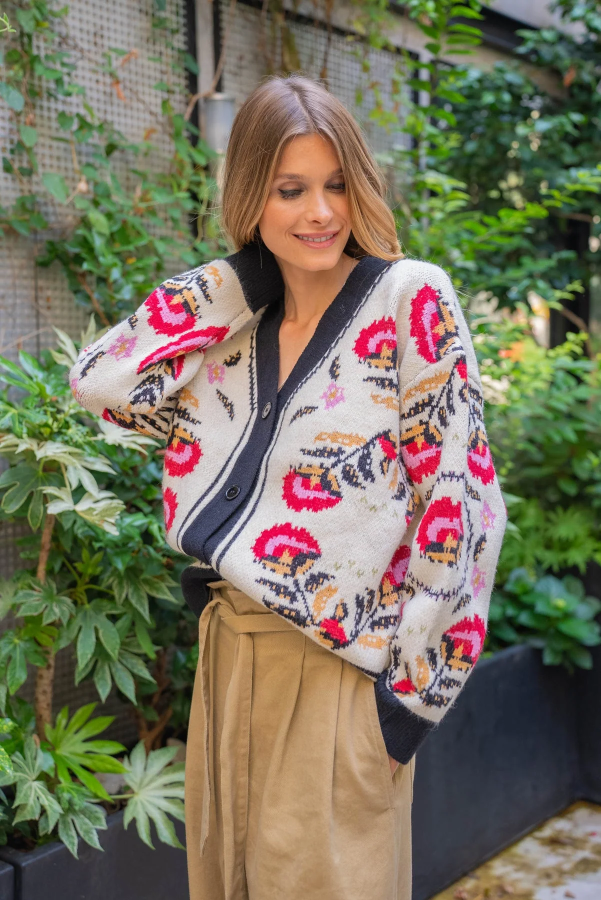 Nikki Printed Cardigan - republicanstateiNikki Printed Cardigan - republicanstatei