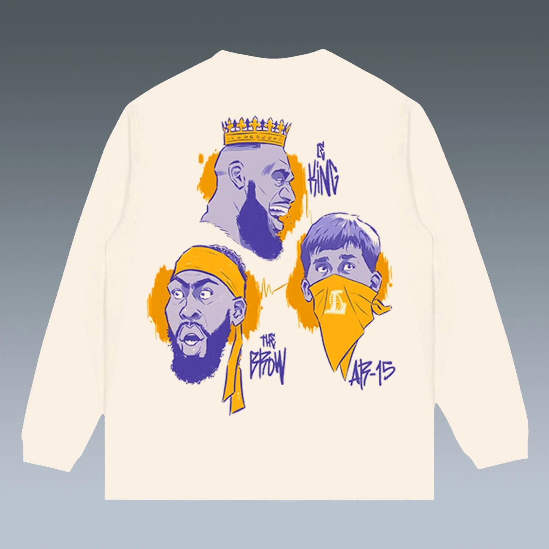 VINTAGE LONG SLEEVE TEE | LAKERS - republicanstateiVINTAGE LONG SLEEVE TEE | LAKERS - republicanstatei