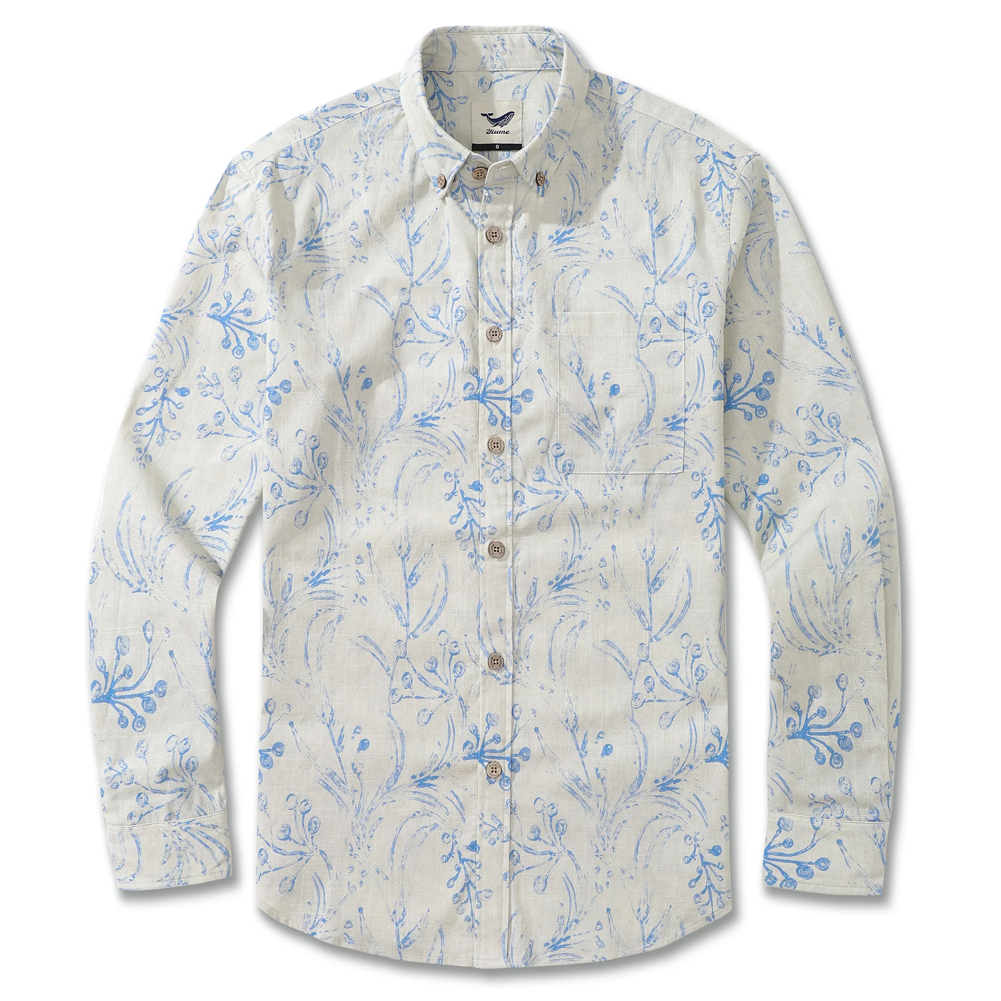 Long Sleeve Hawaiian Shirt For Men The Transylvanian Estate 100% Cotton Button-down Aloha Shirt - republicanstateiLong Sleeve Hawaiian Shirt For Men The Transylvanian Estate 100% Cotton Button-down Aloha Shirt - republicanstatei