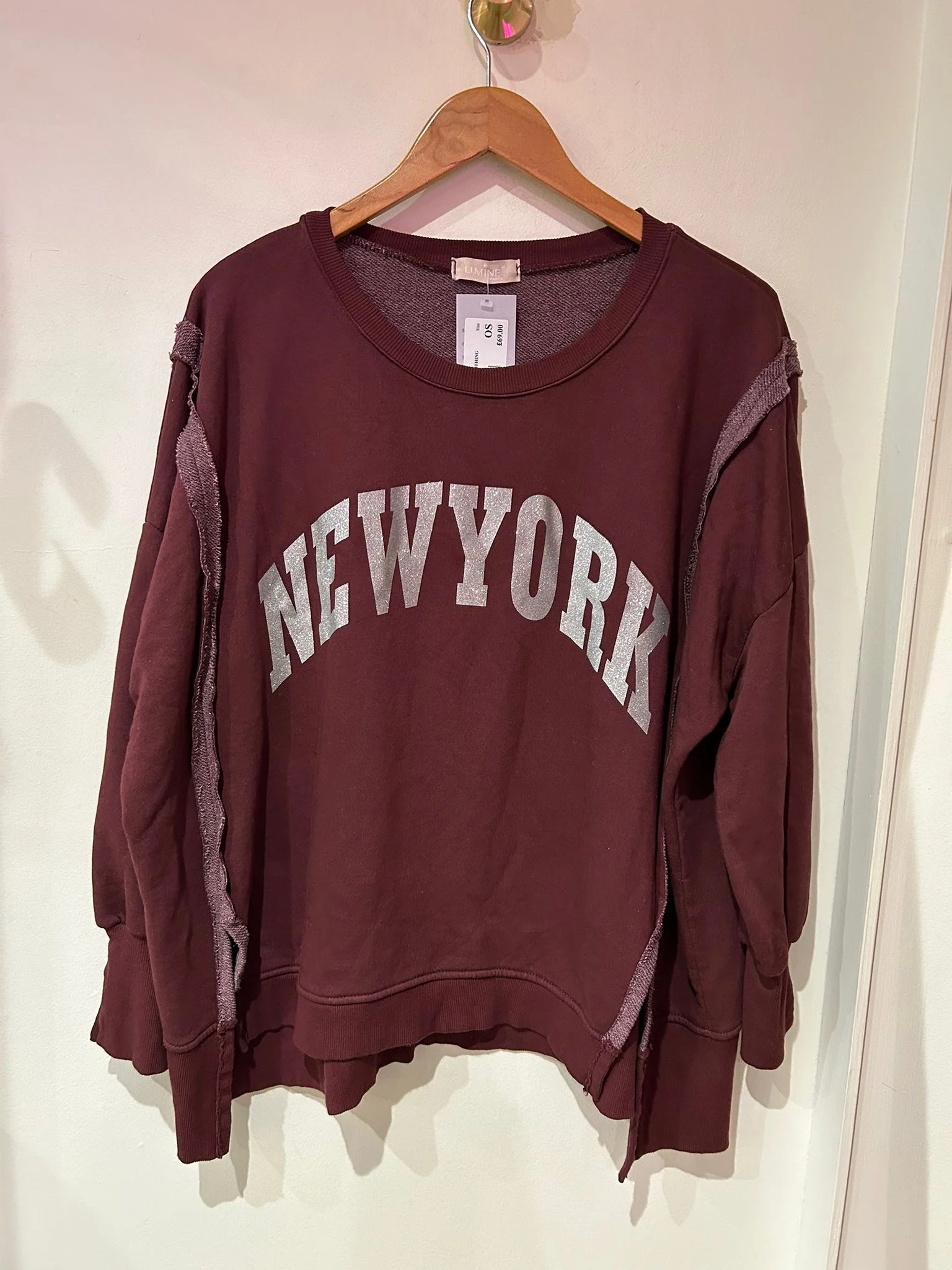 NYC Sparkle Sweater - Claret - republicanstateiNYC Sparkle Sweater - Claret - republicanstatei