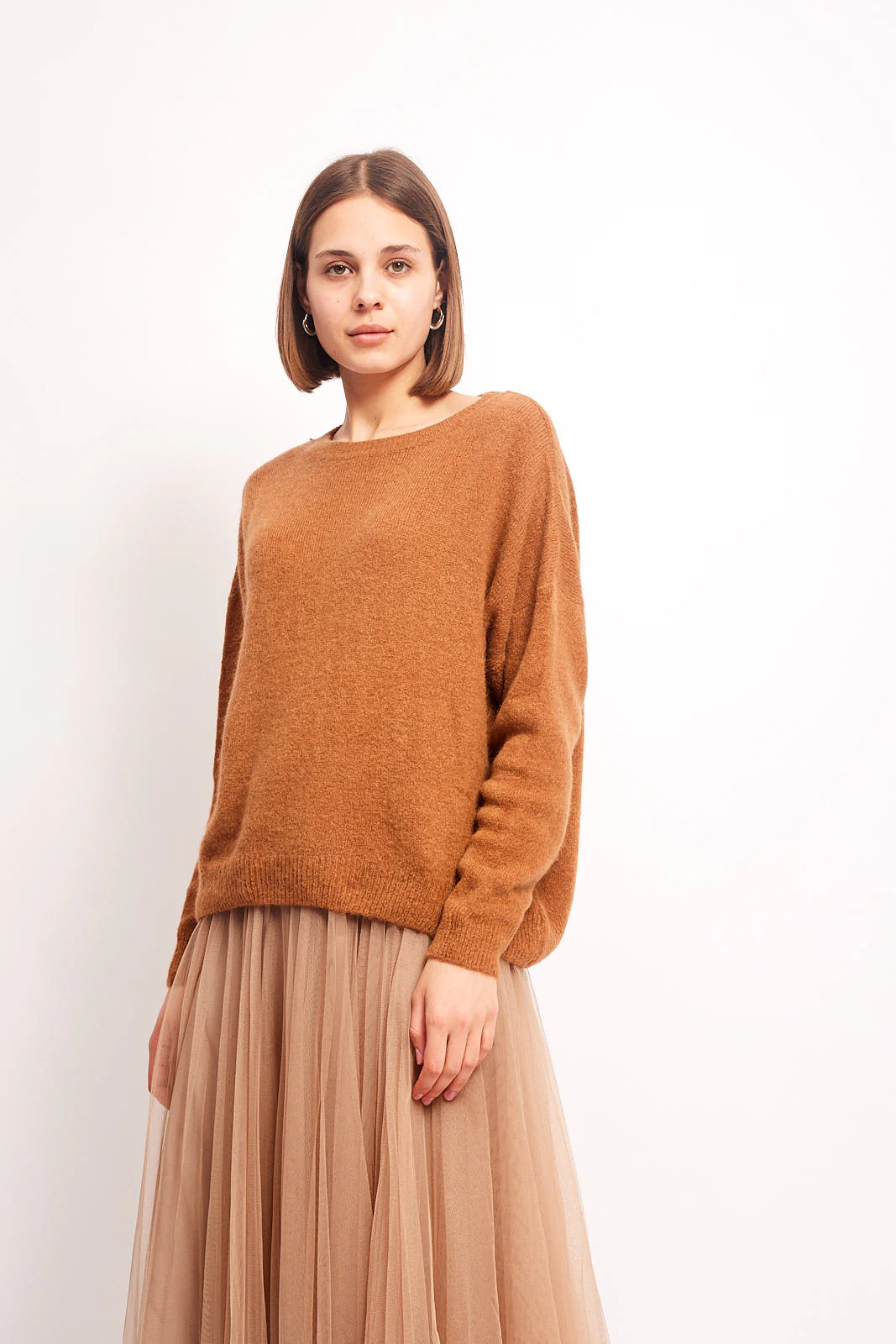 Annie Wool Blend Sweater - Tan - republicanstateiAnnie Wool Blend Sweater - Tan - republicanstatei