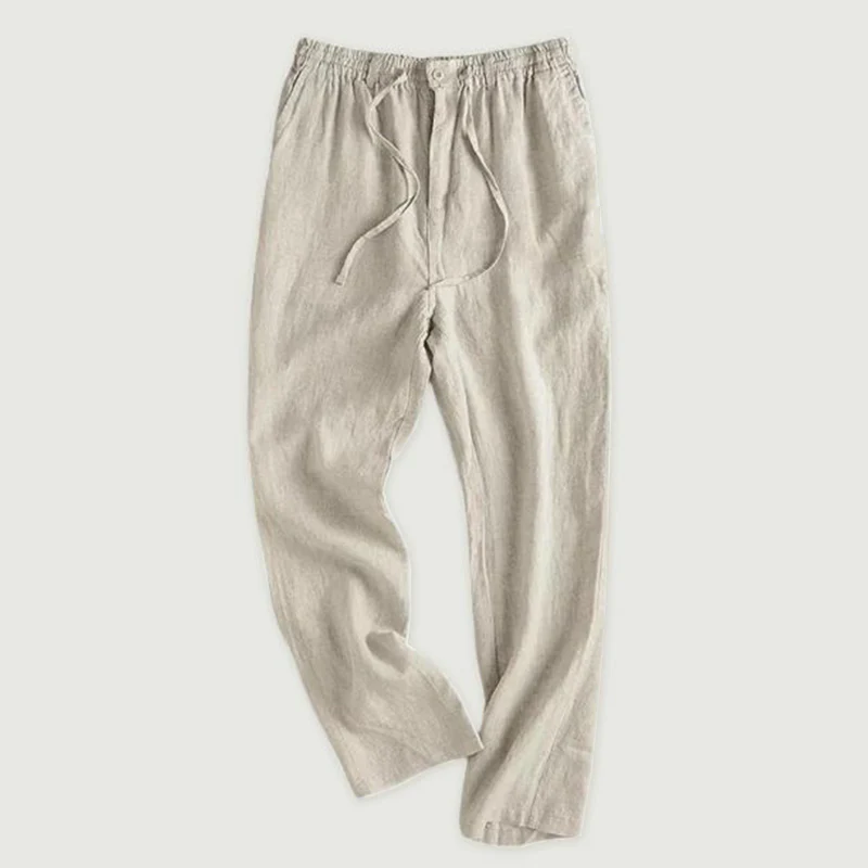 Straight Tube Loose Linen Pants - republicanstateiStraight Tube Loose Linen Pants - republicanstatei