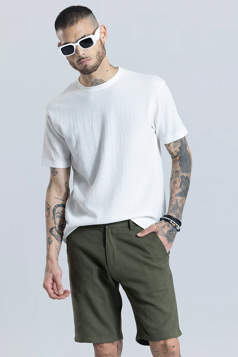 Tactile White Textured T-Shirt - republicanstateiTactile White Textured T-Shirt - republicanstatei