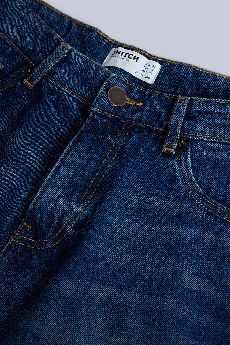 Navy Regular Fit Denim Shorts - republicanstateiNavy Regular Fit Denim Shorts - republicanstatei