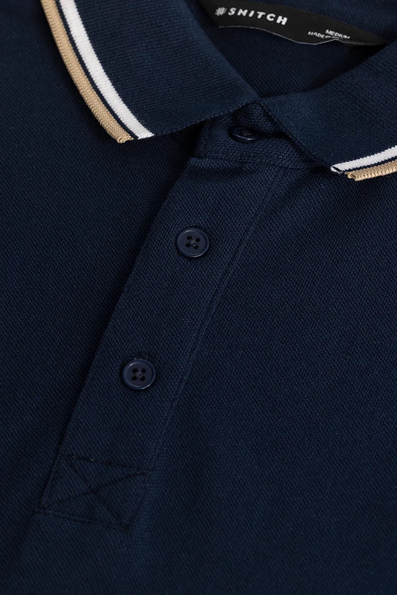Navy Slim Fit Polo T-Shirt - republicanstateiNavy Slim Fit Polo T-Shirt - republicanstatei