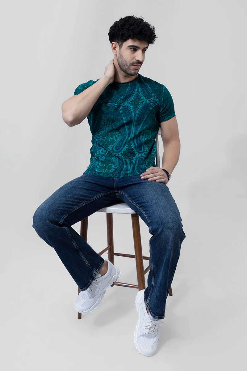 Artic Paisley Green T-Shirt - republicanstateiArtic Paisley Green T-Shirt - republicanstatei