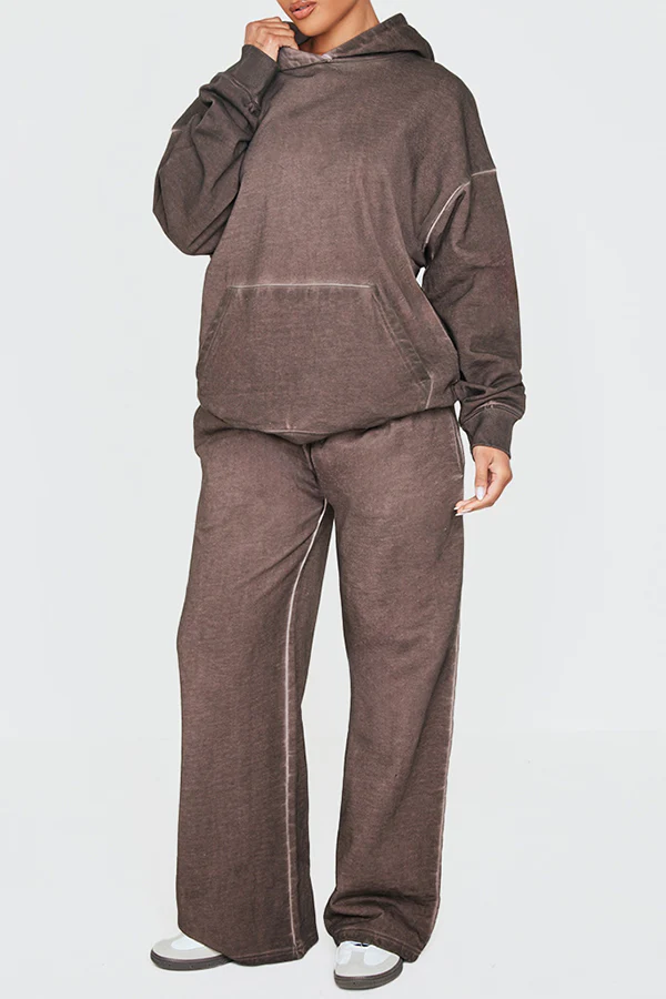 Casual Washed Hoodie & Pants Set - republicanstateiCasual Washed Hoodie & Pants Set - republicanstatei