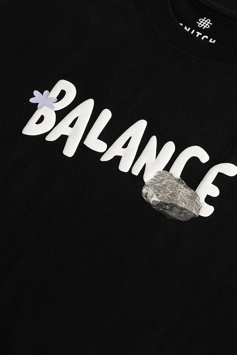 Balance Black Oversized T-Shirt - republicanstateiBalance Black Oversized T-Shirt - republicanstatei