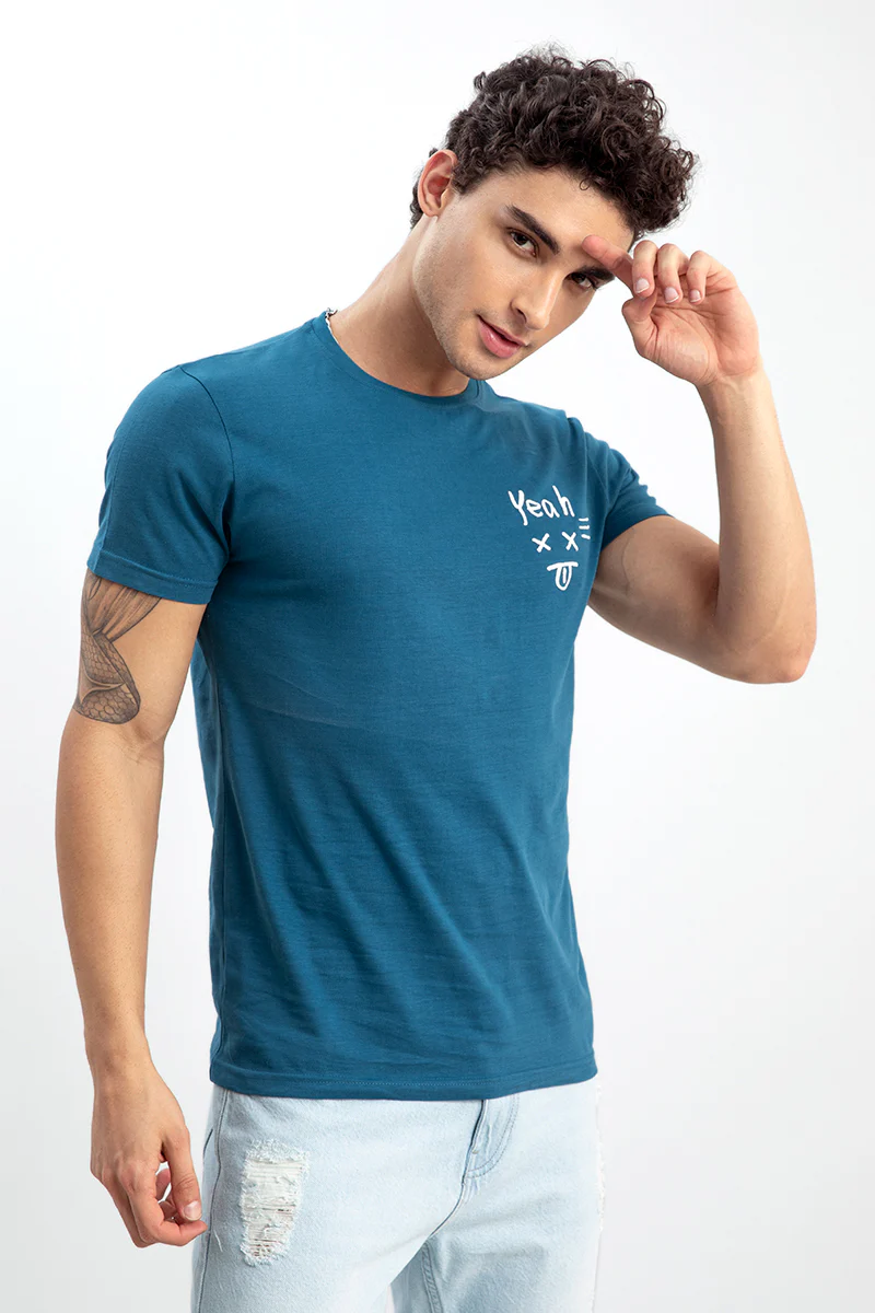 Yeah Teal Blue T-Shirt - republicanstateiYeah Teal Blue T-Shirt - republicanstatei
