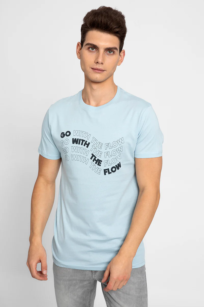Go With The Flow Blue T-Shirt - republicanstateiGo With The Flow Blue T-Shirt - republicanstatei