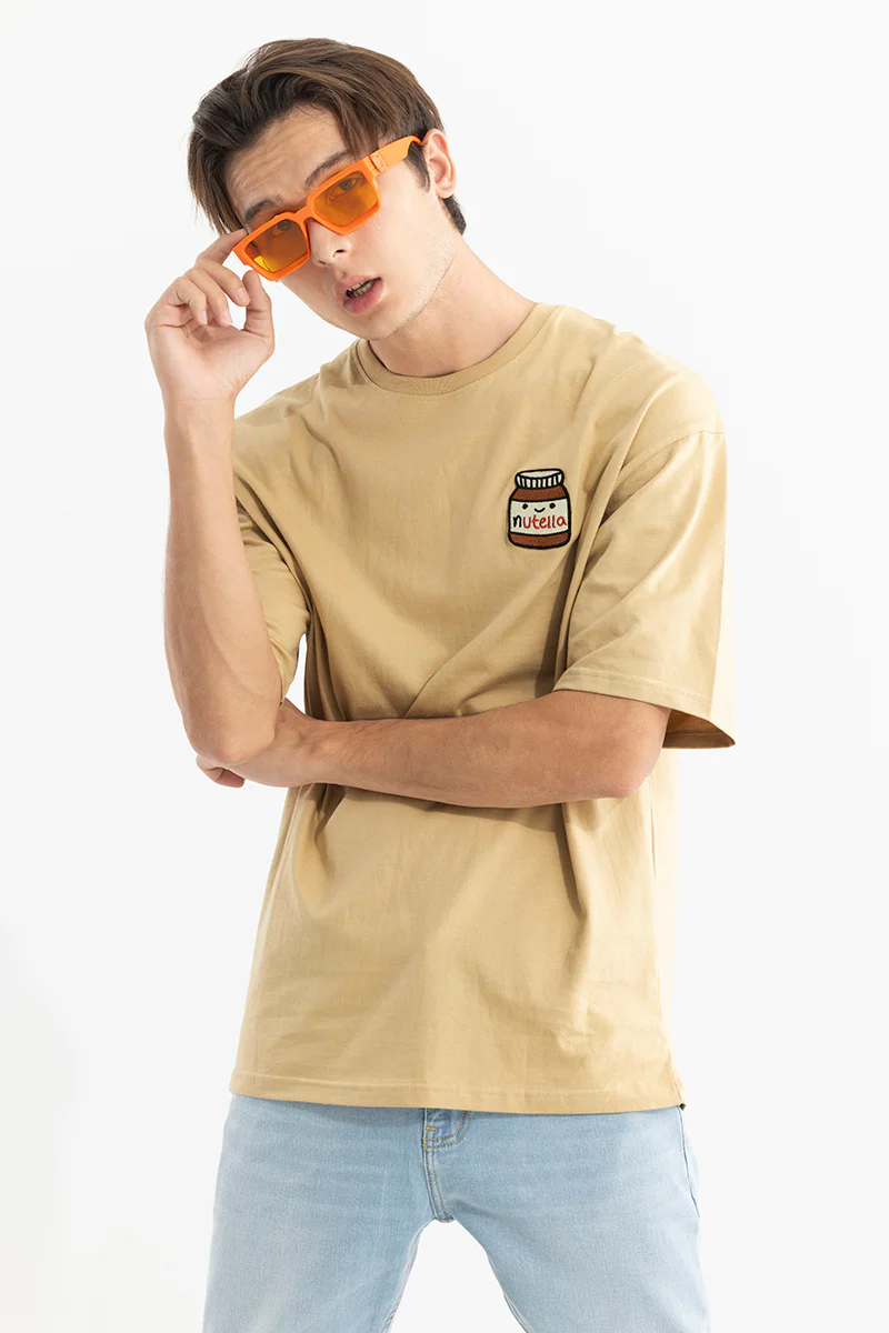 Nutella Cream Oversized T-Shirt - republicanstateiNutella Cream Oversized T-Shirt - republicanstatei