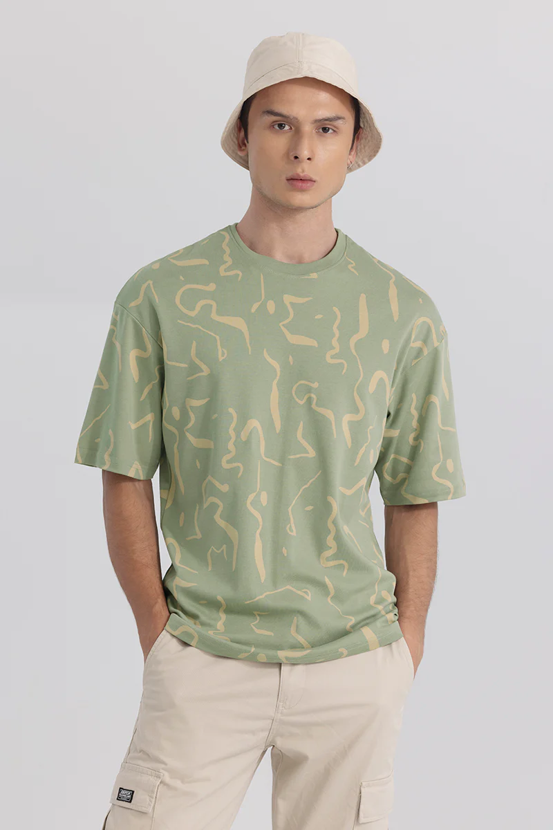 Morph Green Oversized T-shirt - republicanstateiMorph Green Oversized T-shirt - republicanstatei