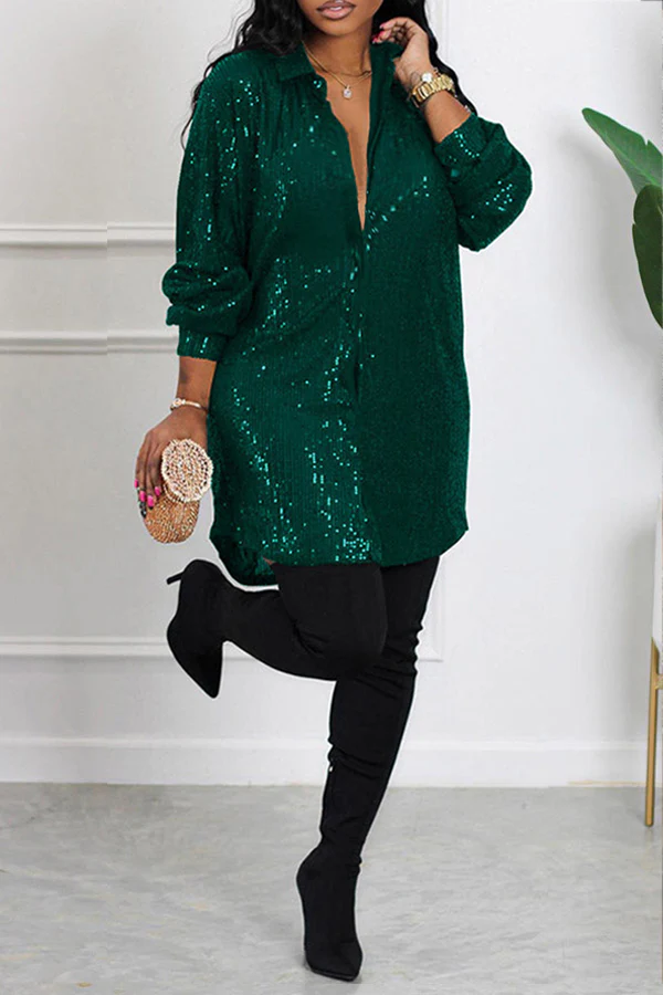 Best Wishes Sparkle Shirt Dress - republicanstateiBest Wishes Sparkle Shirt Dress - republicanstatei