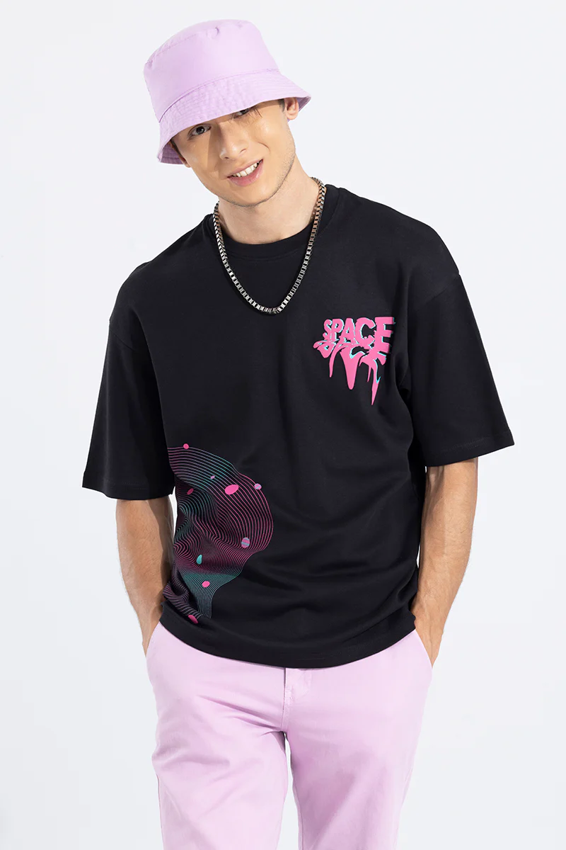 Space Black Oversized T-Shirt - republicanstateiSpace Black Oversized T-Shirt - republicanstatei